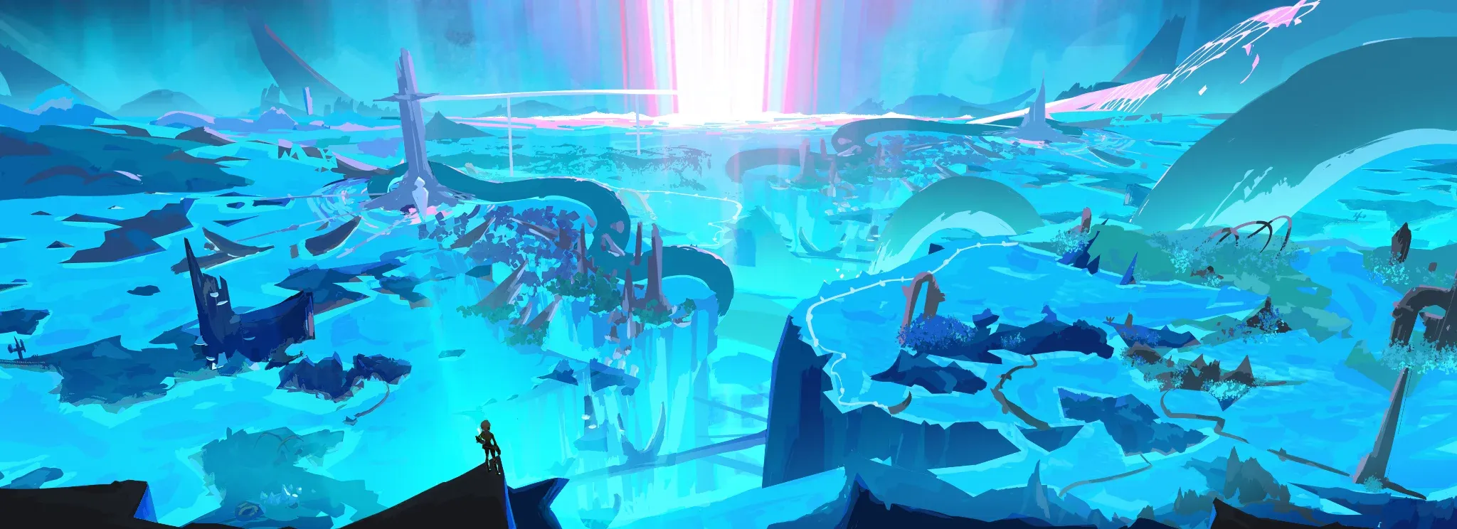 Floodsong 世界概念图 / Floodsong environment concept art